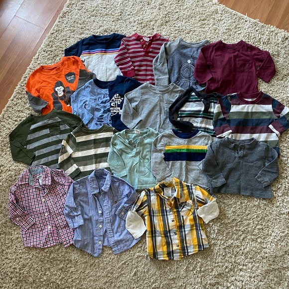 Carter's Other - Bundle of Baby Boy Long Sleeve Tops 12m